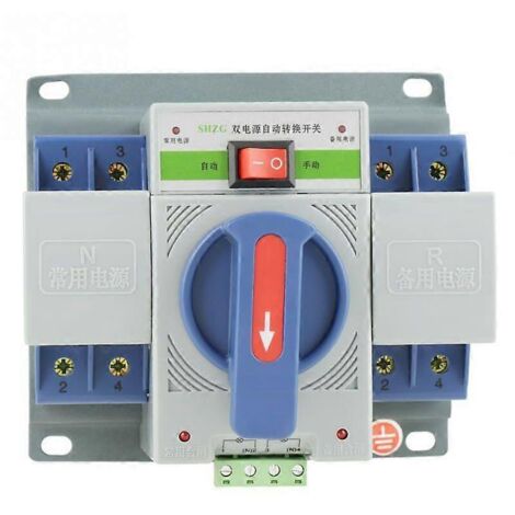 commutateur de transfert automatique double alimentation 220 V 63 A 2P Mini T