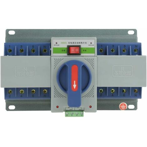 Commutateur de transfert automatique intelligent à double alimentation (220V 63A 4P)