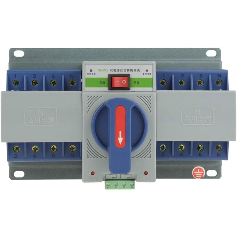 Commutateur de transfert automatique intelligent à double alimentation (220V 63A 4P)