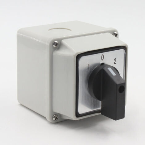 Commutateur de transfert de puissance universel LW26-20/2 avec boîtier de montage - 380 V, 20 A - Sélecteur à came rotatif universel