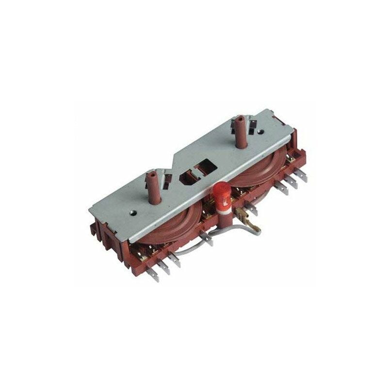 Sans Marque - commutateur double + voyant pour table de cuisson - 23631