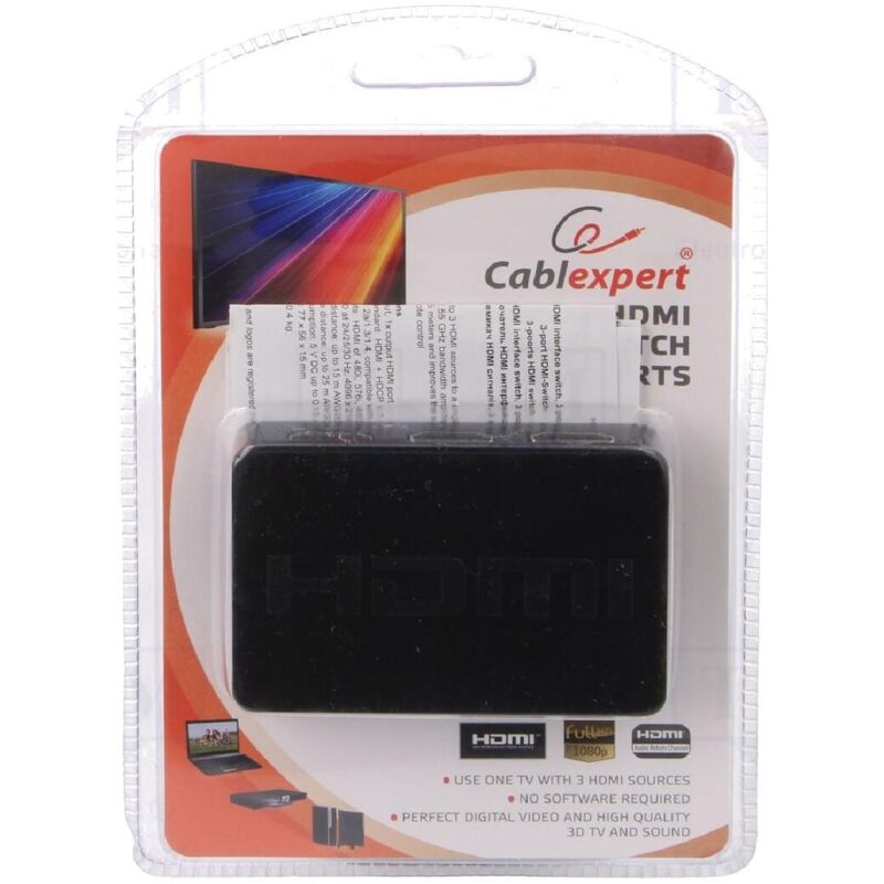 Commutateur hdcp.hdmi 1.4 femelle X4 noir