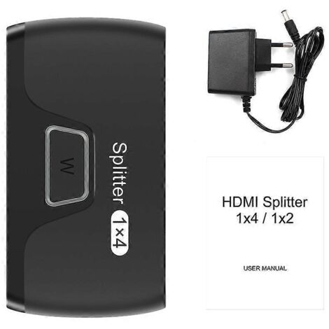 Commutateur HDMI 1 entrée 4 sorties, sélecteur 4K 30 Hz, compatible HDCP 1080p (Europe)