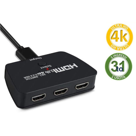 Commutateur Hdmi 3 Entrées 1 Sortie