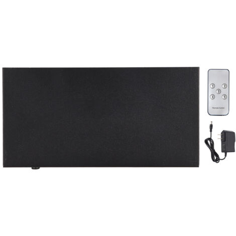 Commutateur HDMI 5 Entrées 1 Sortie 4K 3D avec Télécommande, Alimentation 100-240V Prise US