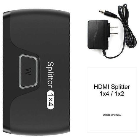 Commutateur HDMI compatible 1 entrée 4 sorties, sélecteur 4K 30 Hz, compatible HDCP 1080p (États-Unis)