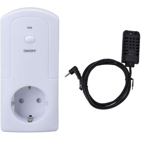 Commutateur Intelligent de Contrôle de Température et Humidité avec Prise Connectée WiFi pour une Gestion à Distance et Programmation Facile -