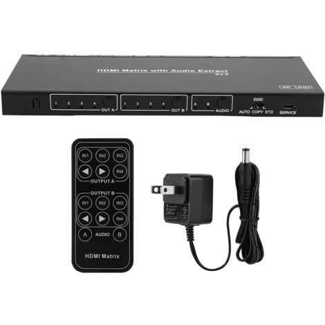 Répartiteur HDMI 1 Entrée Vers 4 Sorties – 4K à 30Hz – Multiprise 4 Ports