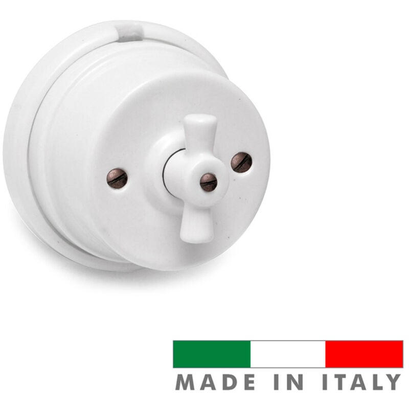 EDM - Commutateur Porcelaine Série Vintage 10a 250v