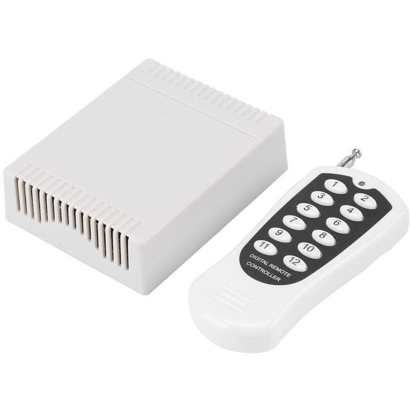 Commutateur rf sans Fil dc 12V Relais 12 Canaux Télécommande sans Fil rf Émetteur et Récepteur