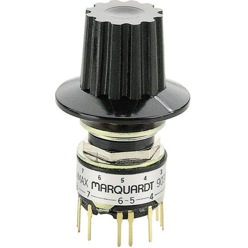 9037.0200 9037.0200 Commutateur rotatif 28 v 0.014 a Positions de commutation 6 1 x 30 ° 1 pc(s) - Marquardt