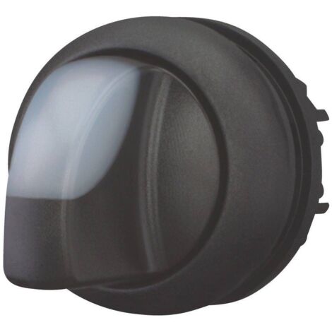 Commutateur rotatif lumineux 2 positions blanc à rappel EATON M22S-WLK-W