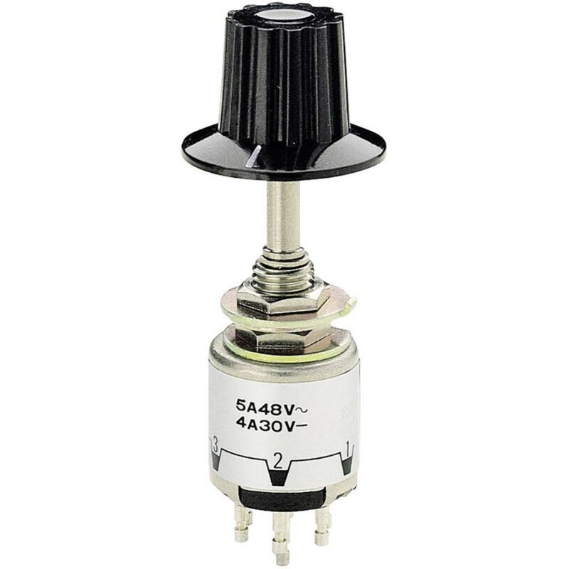 9030.0100 9030.0100 Commutateur rotatif 48 v/ac 5 a Positions de commutation 6 1 x 60 ° 1 pc(s) - Marquardt
