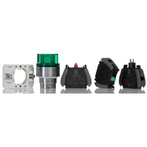 Commutateur sélectionneur RS PRO 2 positions 1 NF / 1 NO, Vis 30mm ( Prix pour 1 )