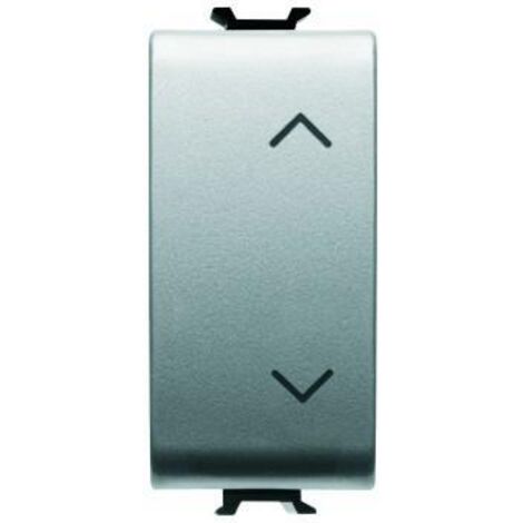 Commutateur unipolaire Gewiss Chorus 10AX titane GW14121