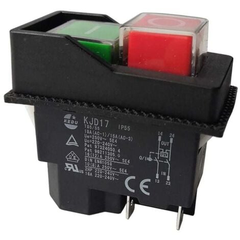 BASETBL Commutateurs électromagnétiques KJD17 - 220V - 4 Broches - Bornes