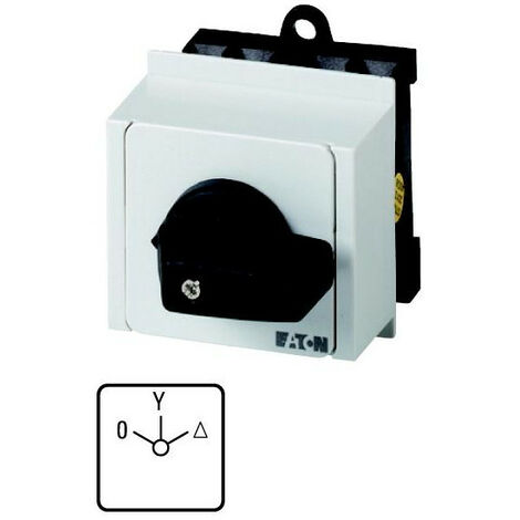 Commutateurs étoile-triangle Contacts: 8 20 A plastron: 0-Y-D 60 ° à accrochage Montage encast EATON T0-4-8410/IVS