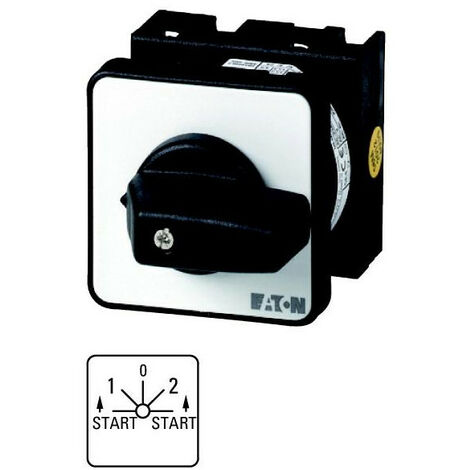 Commutateurs étoile-triangle Contacts: 8 20 A plastron: Y-0-D 60 ° à accrochage Montage encast EATON T0-4-8417/E