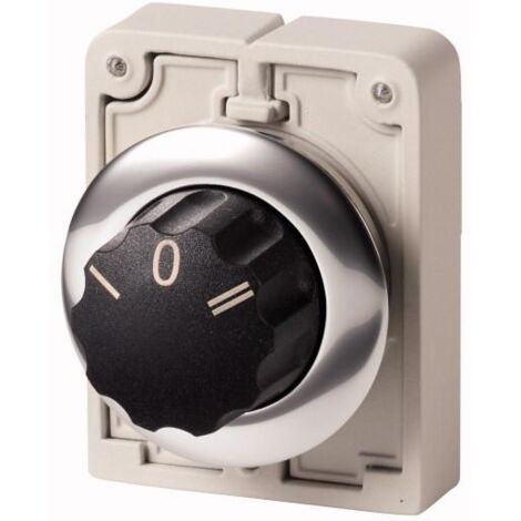 Commutateurs rotatifs 30mm avec bouton tournant abec inscription 3 positions à accrochage EATON M30C-FWR3