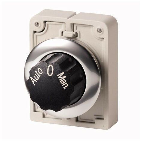 Commutateurs rotatifs 30mm avec bouton tournant avec inscription 3 positions à accrochage (Auto EATON M30C-FWR3-X94