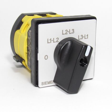 Commutatore amperometrico 25A da incasso per quadro elettrico modulare SIE3LB32306RQ01
