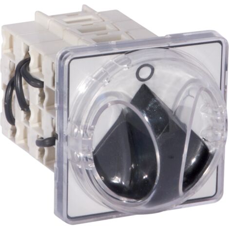 Commutatore da retroquadro con mostrina grigia 67x67 IP65, 4P 40A