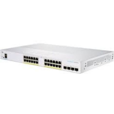 Commutatore Intelligente Cisco Catalyst 1200-24FP-4G con 24 Porte GE, PoE Completo, 4 Porte SFP 1GE, Garanzia Limitata a Vita