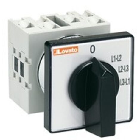 Commutatore Voltmetro F/F F/N 7 Pos. Montaggio Frontale ( LOVATO cod. GX1666U )