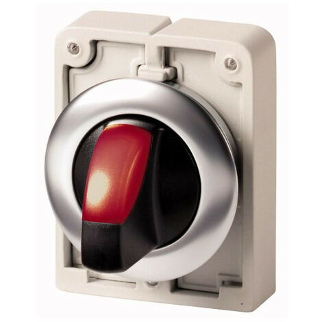 Commut.rotat.lumin.30mm affl.rouge 3pos EATON M30I-FWRLK3-R