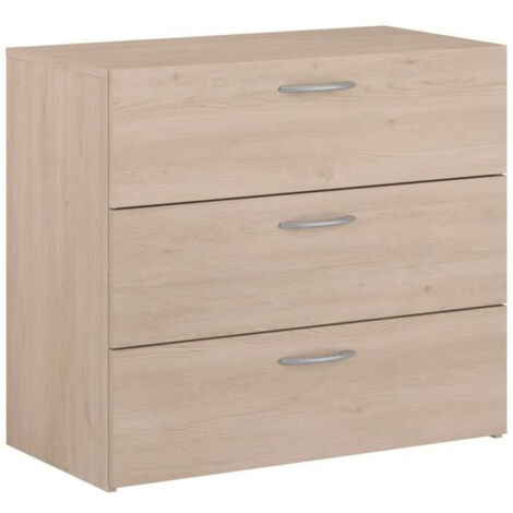 Comò - EASY LIFE - 3 cassetti - Rovere - 78,2 x 69,3 x 40,8 - PARISOT