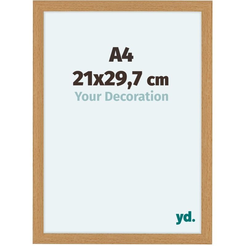 Cadre Photo A4 - 21x29.7 cm - Hêtre - MDF - Como.