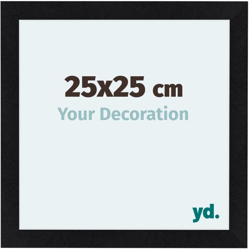 Cadre Photo 25x25 cm - Noir Mat - mdf - Como.
