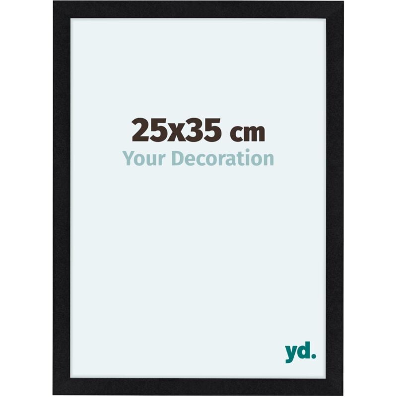 Cadre Photo 25x35 cm - Noir Mat - mdf - Como.