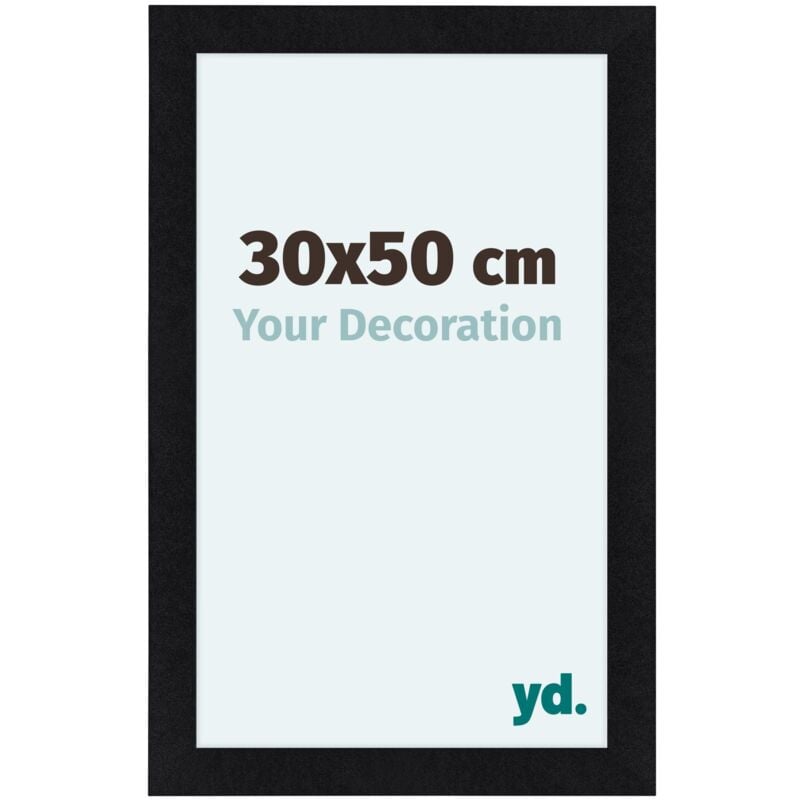 Cadre Photo 30x50 cm - Noir Mat - mdf - Como.