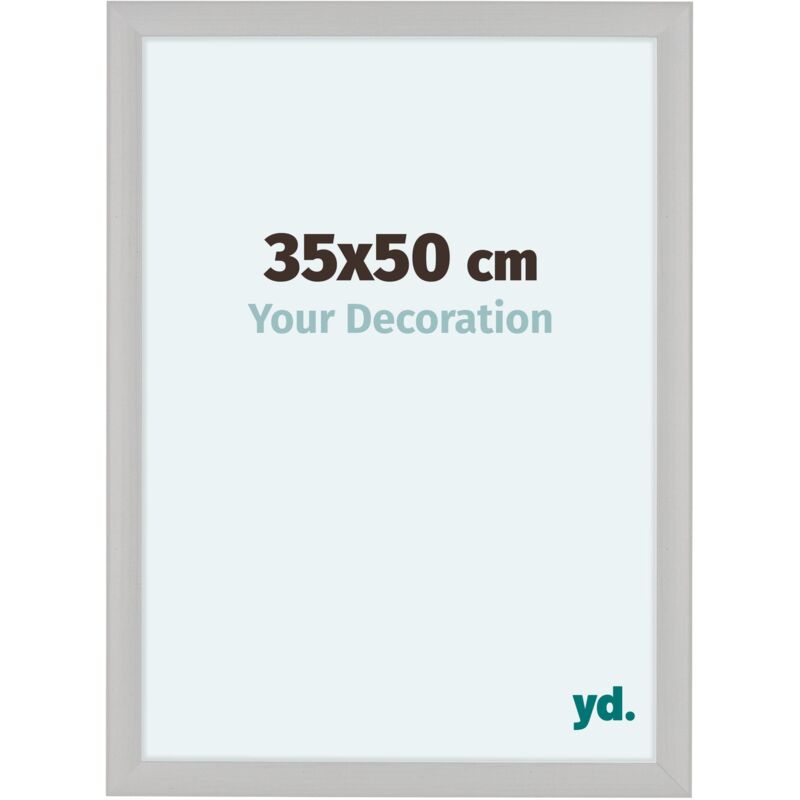 Yd. - Cadre Photo 35x50 cm - Blanc Grain de Bois - mdf - Como.