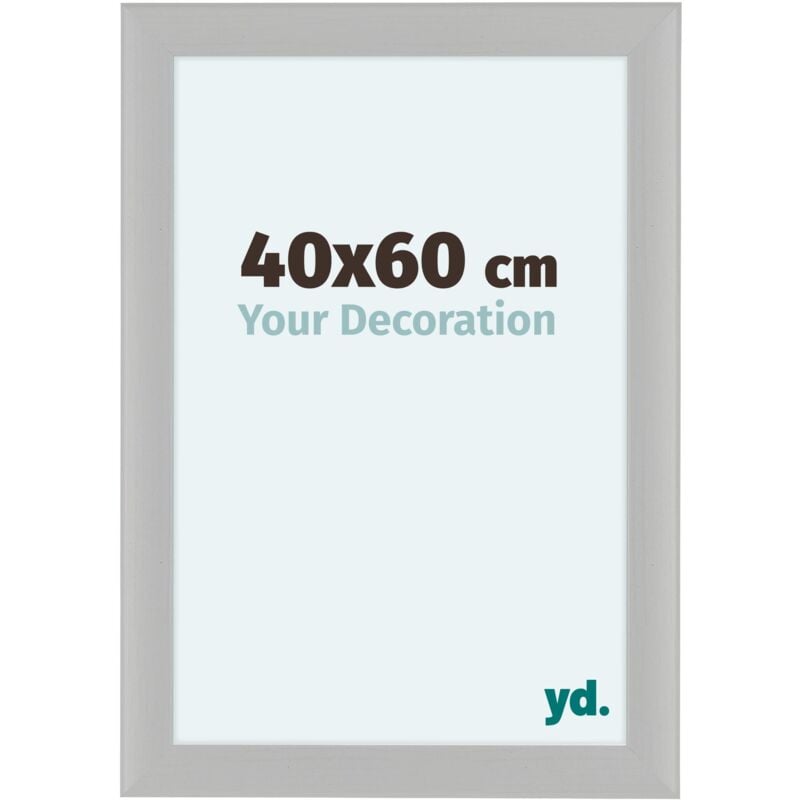 Yd. - Cadre Photo 40x60 cm - Blanc Grain de Bois - mdf - Como.