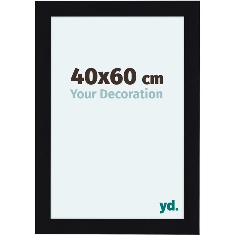 Cadre Photo 40x60 cm - Noir Brillant - mdf - Como.