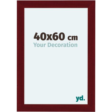 Como MDF Cadre Photo 40x60cm Vin Rouge Patiné. - Vin Rouge Patiné