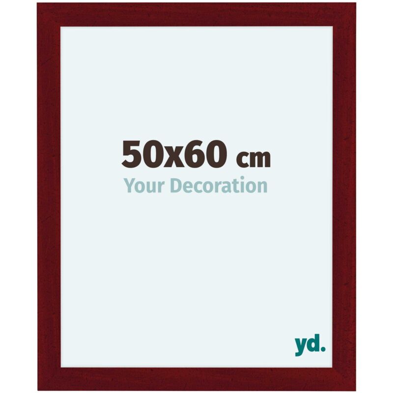 Cadre Photo 50x60 cm - Vin Rouge Patiné - MDF - Como.