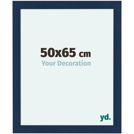 Como MDF Cadre Photo 50x65cm Bleu Foncé Patiné. - Bleu Foncé Essuyé