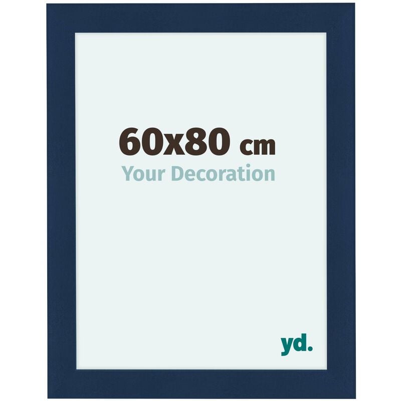 Cadre Photo 60x80cm Bleu Foncé Patiné mdf Como.