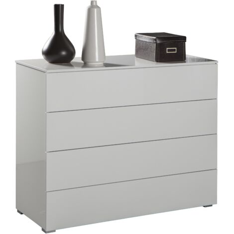 COMO' PRIVILEGIO 108X40XH85CM 4 CASSETTI BIANCO LA