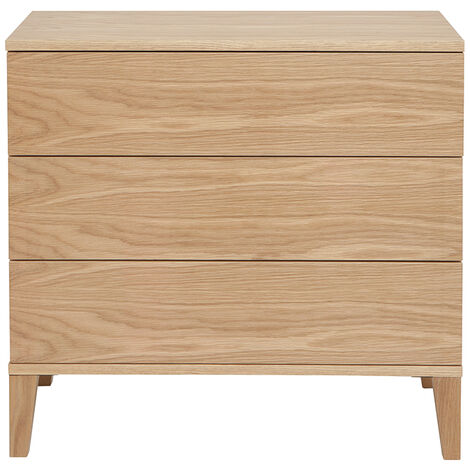 Comò scandinavo 3 cassetti legno chiaro FREDDY
