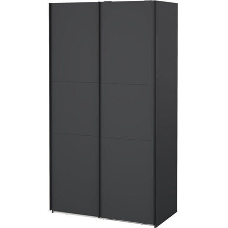 Como Schiebetürenschrank 2 Türen 120x220cm matt grau.