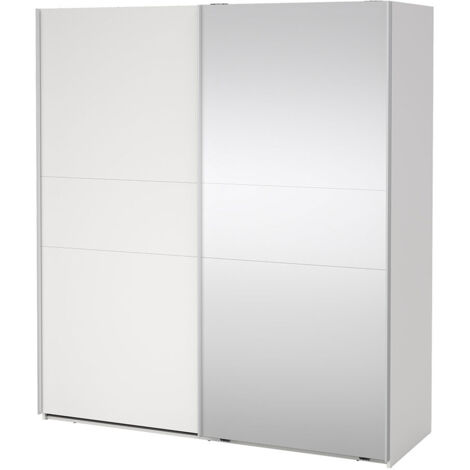 Como Schiebetürenschrank 2 Türen 180x200cm weiß.