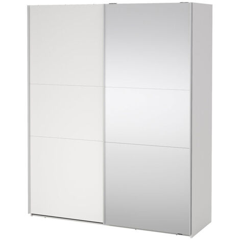 Como Schiebetürenschrank 2 Türen 180x220cm weiß.