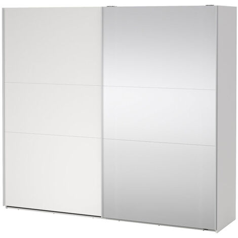 Como Schiebetürenschrank 2 Türen 245x220cm weiß.