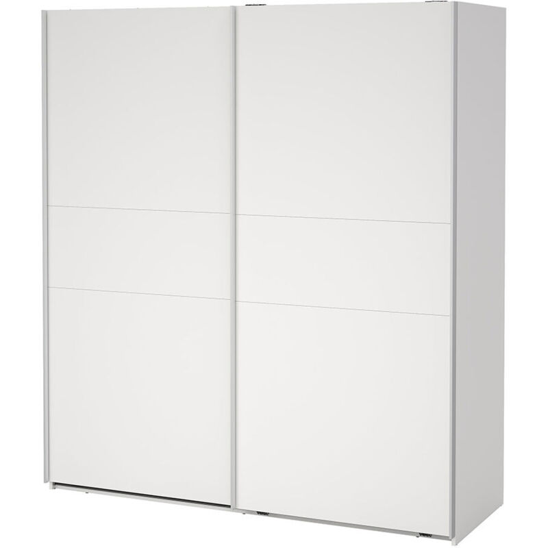 Ebuy24 Como Schiebetürenschrank 2 Türen 180x200cm Weiß.