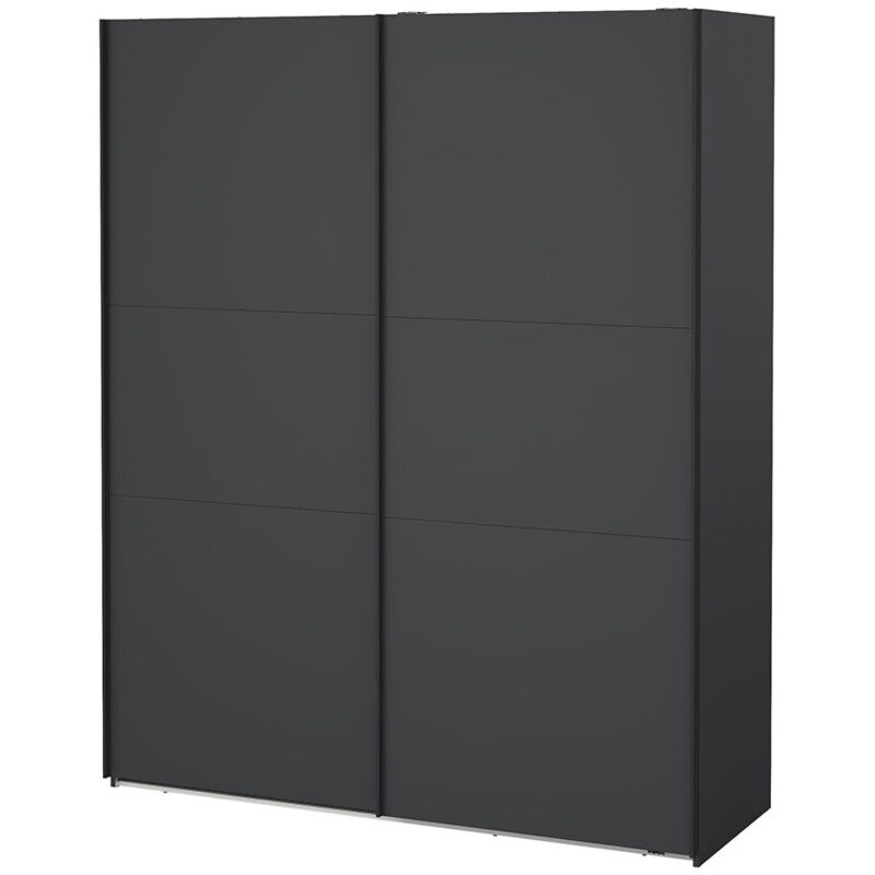 Ebuy24 Como Schiebetürenschrank 2 Türen 180x220cm Matt Grau.