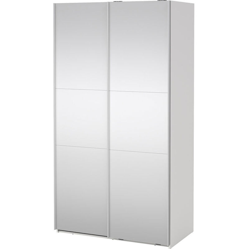 Ebuy24 Como Schiebetürenschrank 2 Türen Mit Spiegel 120x220cm Weiß.